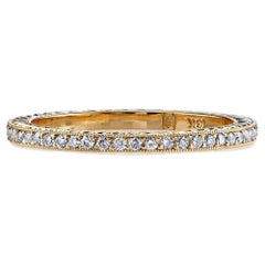 Handcrafted Molly Old European Cut Diamond Eternity Band by Single Stone