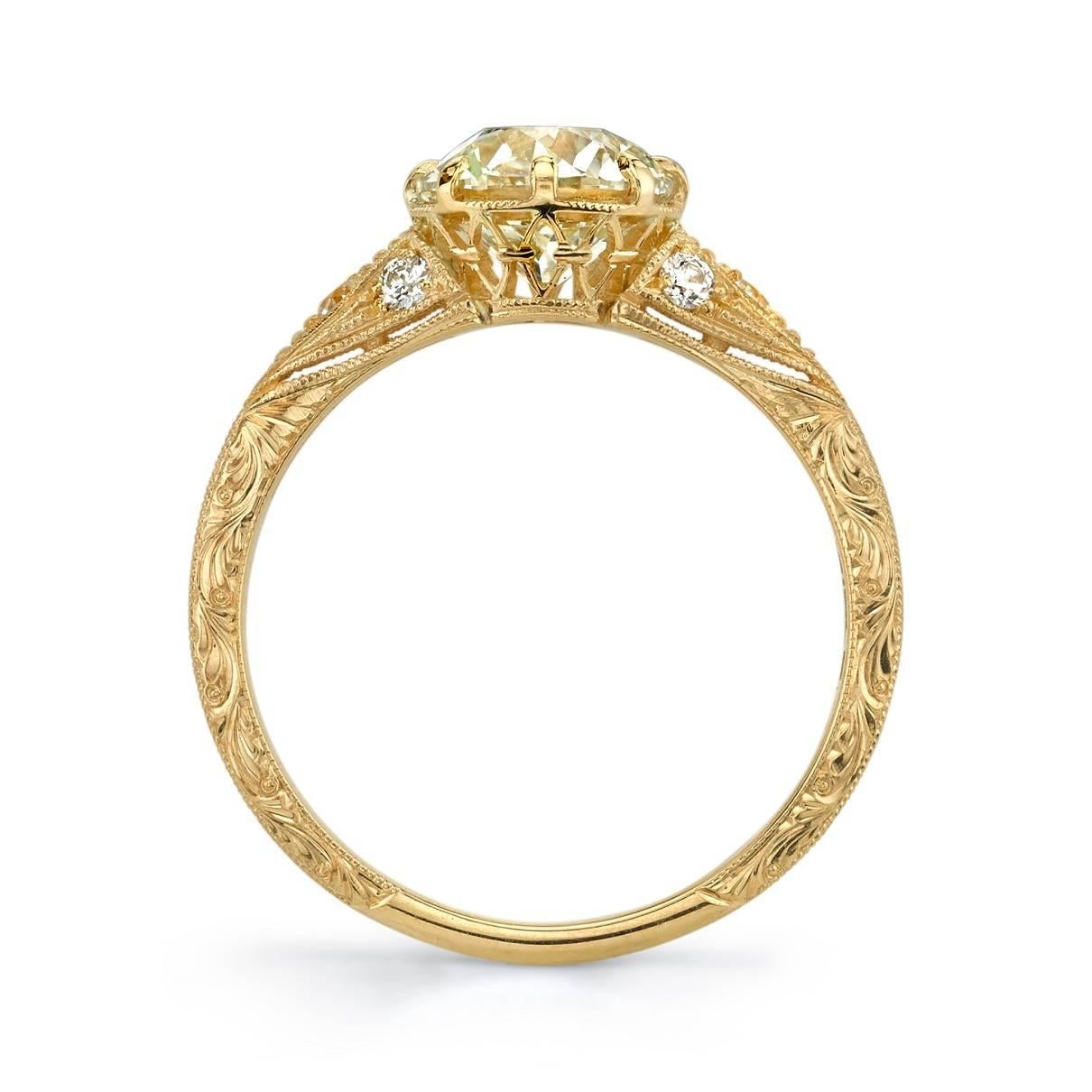 Edwardian Old European Cut Diamond Yellow Gold Engagement Ring