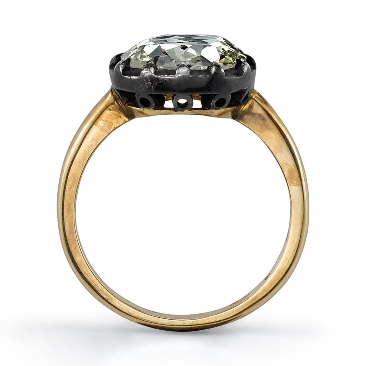 Georgian 1.53 Carat Old Rose Cut Diamond Engagement Ring