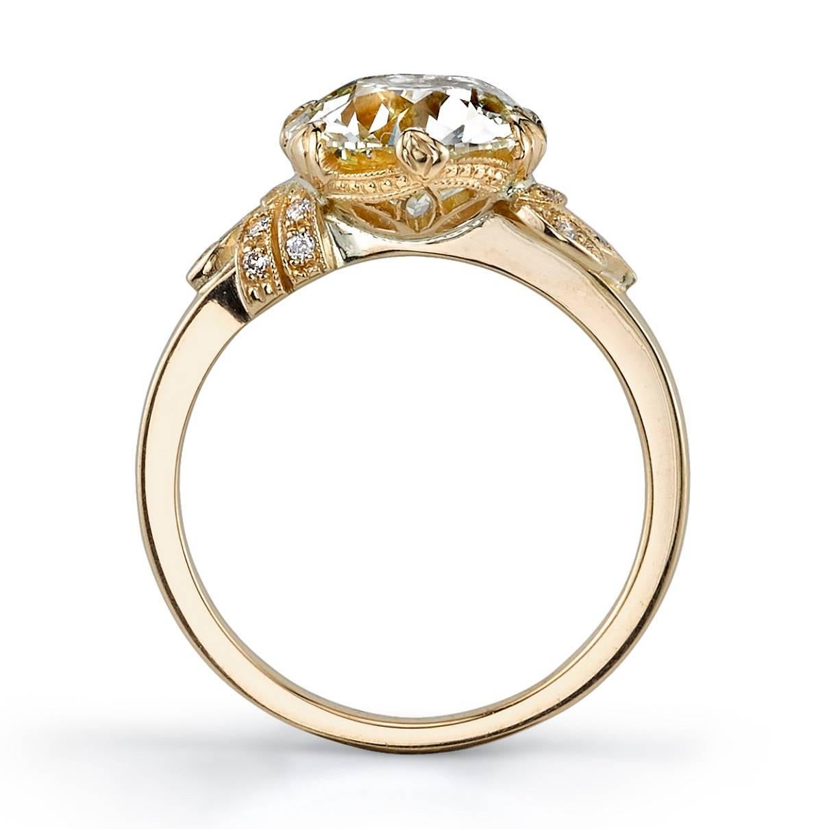 Victorian Old European Cut Diamond Yellow Gold Engagement Ring