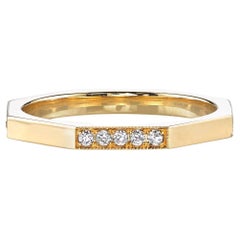 Handcrafted Jacqueline Half Pavé Band by Single Stone