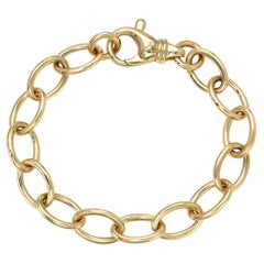 Handcrafted Sport Luxe Bracelet in 18K Yellow Gold by Single Stone