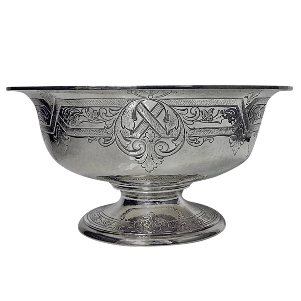 Gorham American Fine Large Sterling Silver Bowl circa 1935