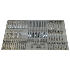 Fiddle Thread Shell Silver Flatware Suite