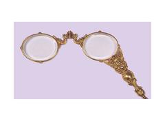 1900 Art Nouveau Gold Lorgnette