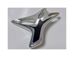 Georg Jensen Henning Koppel Enamel Sterling Brooch Denmark c1969