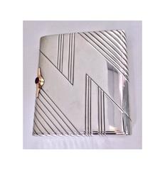 1920s Large Sterling Jewelry Cigarette Card Tobacco Case