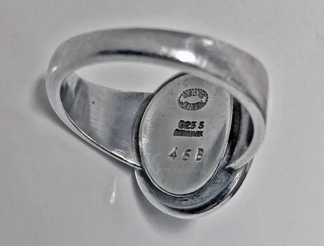 Georg Jensen Ladies Ring, Designed by Harald Nielsen In Good Condition In Toronto, ON
