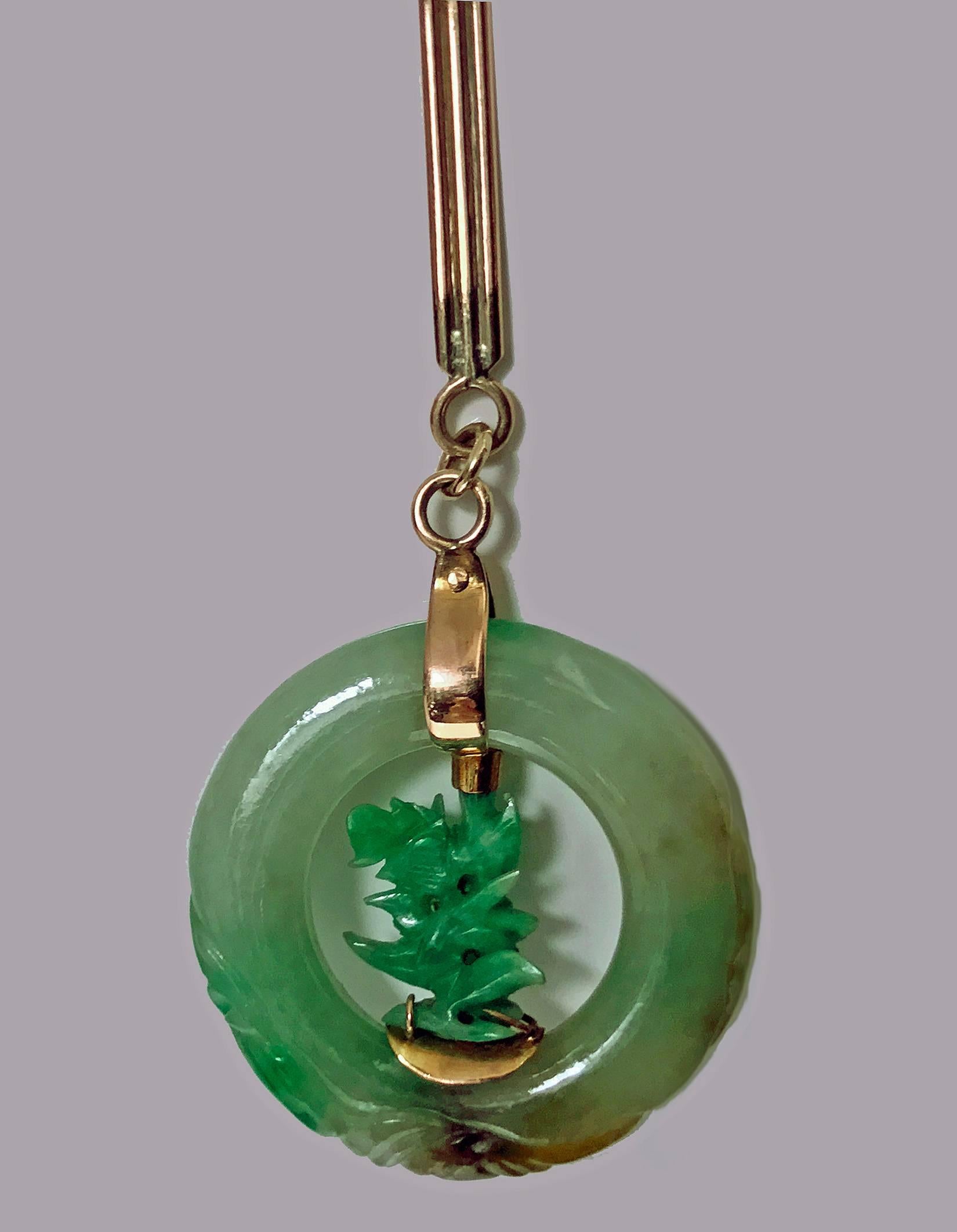 jade circle pendant