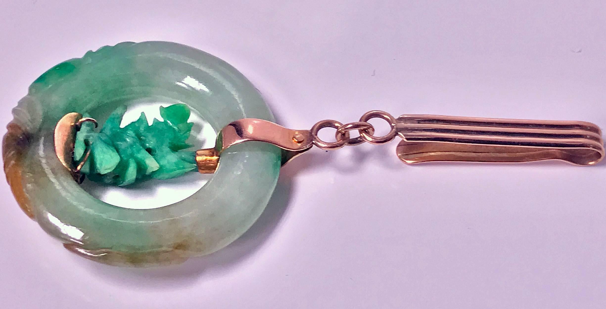 jade circle necklace