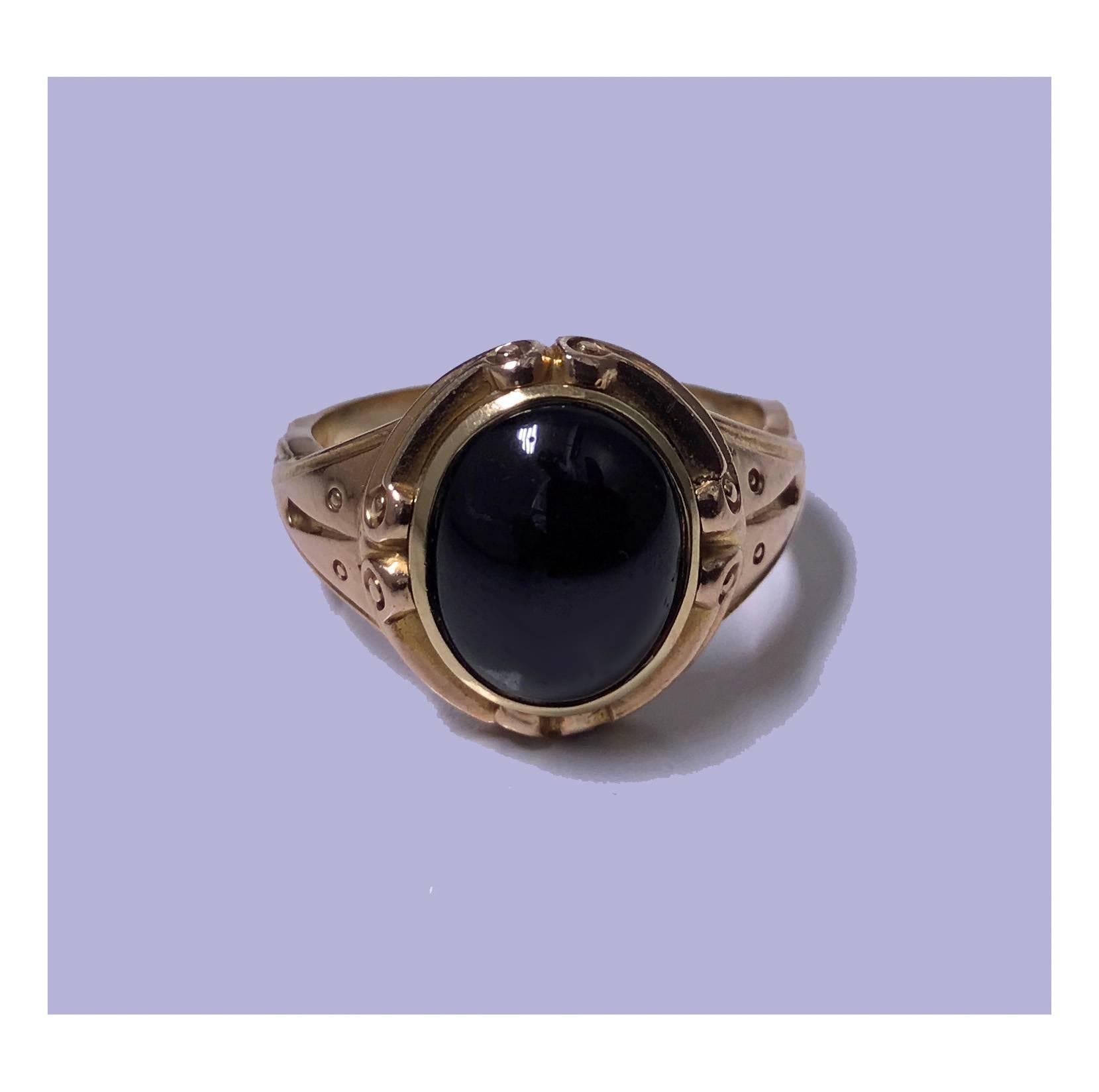 Fine Antique 19th Century Garnet Ring, C.1890 2