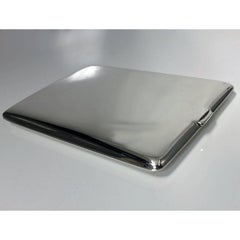 Birks Art Deco Sterling Silber Zigarettenetui:: um 1930