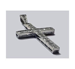 Edwardian Diamond Platinum Cross