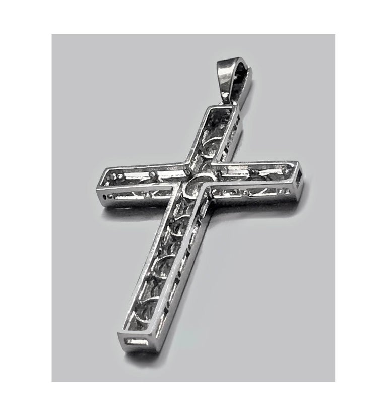 Edwardian Diamond Platinum Cross at 1stDibs