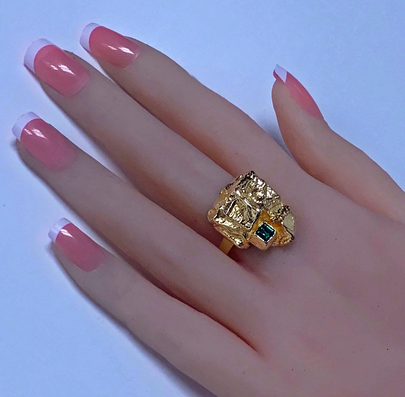 abstract gold ring