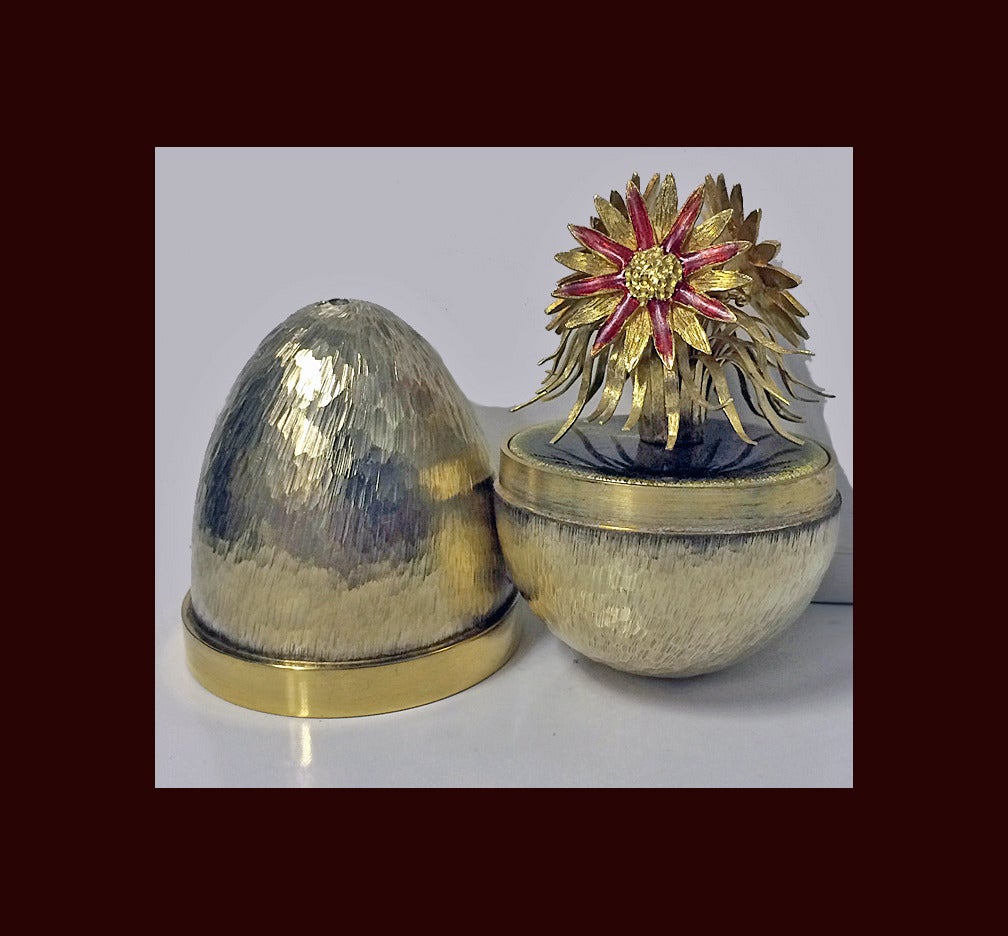 1980 Stuart Devlin Limitierte Serie Silbernes Ei