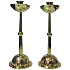 WMF Arts & Crafts Art Nouveau Jugendstil Candlesticks