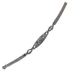 Art Deco Diamond Platinum Bracelet circa 1920