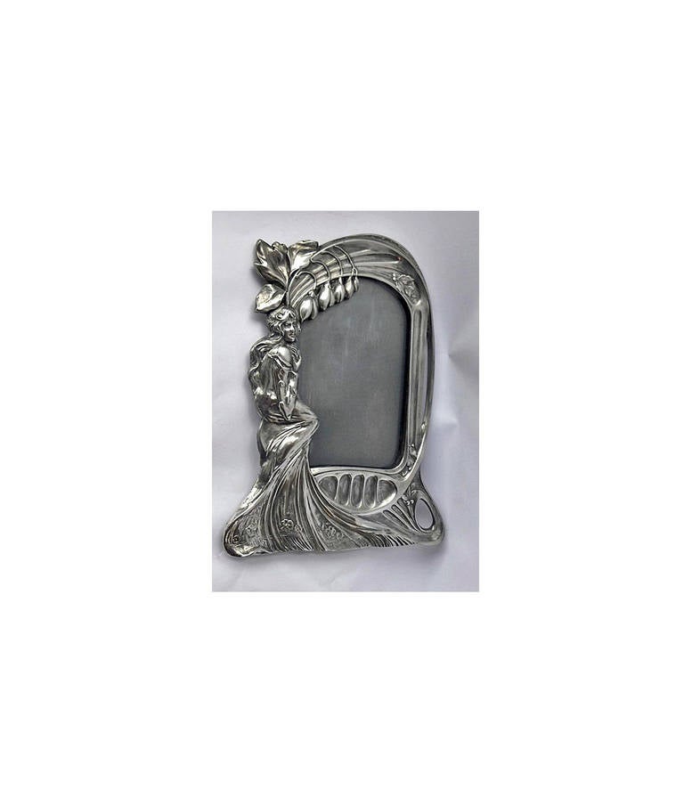 Rare Art Nouveau Max Hacger Austria Argentor Design Photograph Frame circa 1900