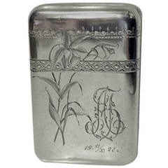 D.P. Nikitin Russian Silver Cigarette Case 1896-1908