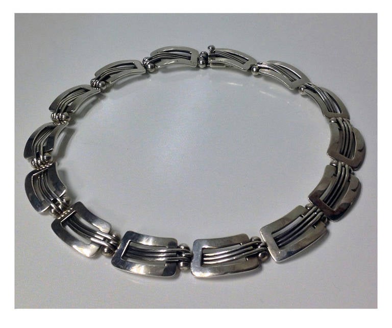 Hector Aguilar Jose Luis Flores Mexico 940 std Silver Necklace