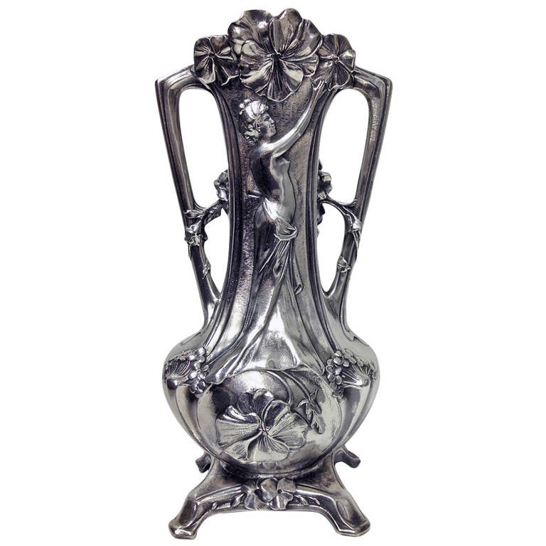 Moreau Art Nouveau Vase France