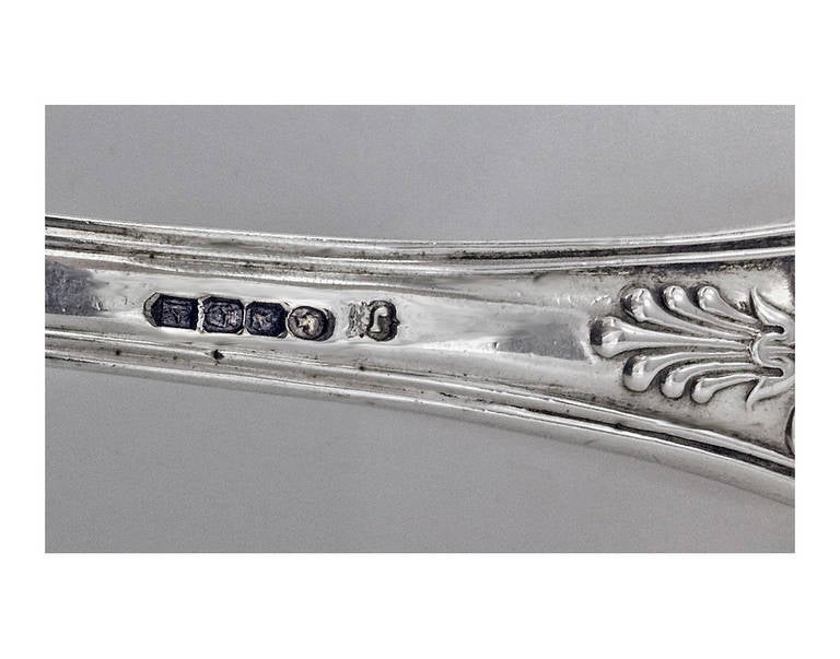 Victorian John Smyth Rare Irish Silver Slice or Crumb Scoop Dublin, 1855 For Sale