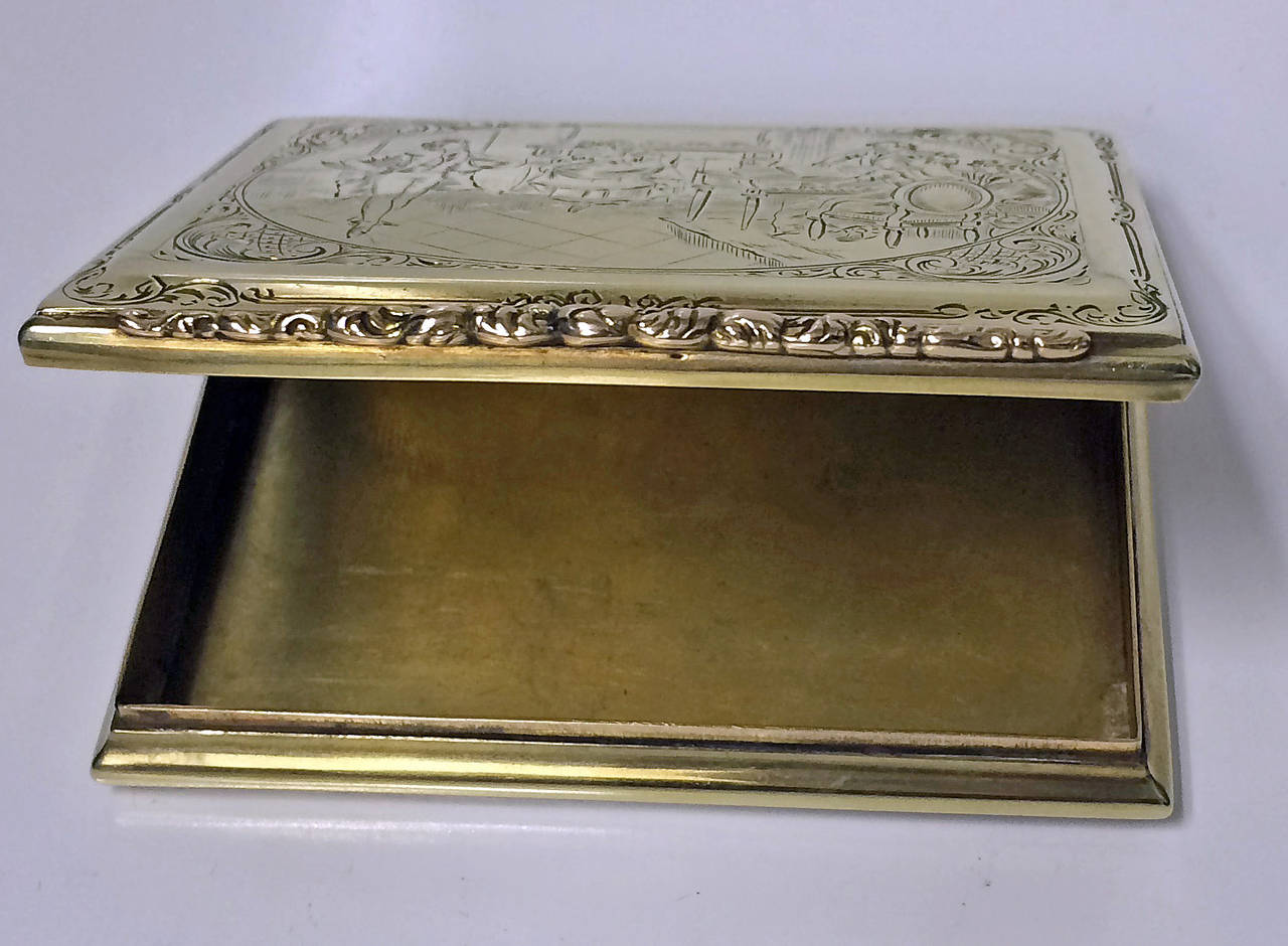 Very Fine Large Austrian Gold Box
