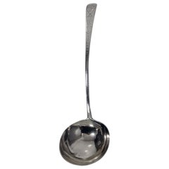 Irish Georgian Silver Soup Ladle Dublin 1785 John Sheils