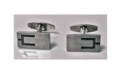 Scandinavian Modernism Sterling Cufflinks, N.E. From, circa 1950