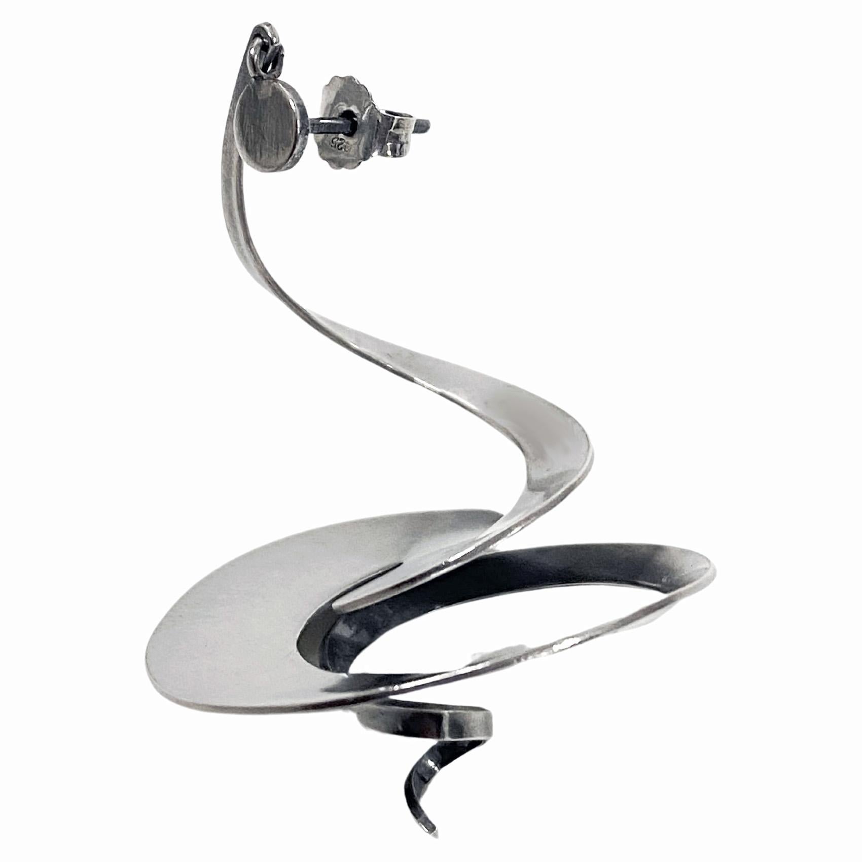 Georg Jensen Vivianna Torun Bülow-Hübe - Orecchini in argento, n. 369 in vendita 4