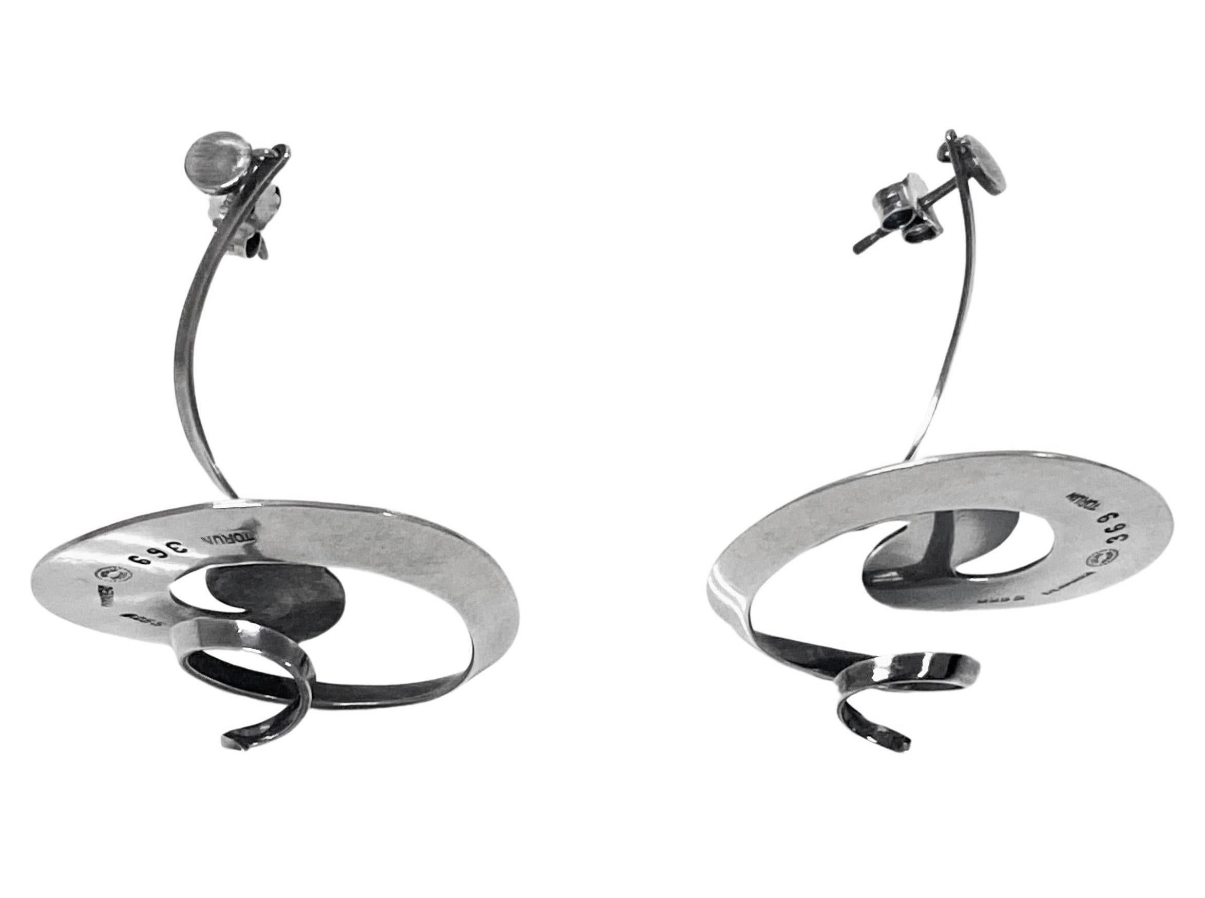 Georg Jensen Vivianna Torun Bülow-Hübe - Orecchini in argento, n. 369 in vendita 6