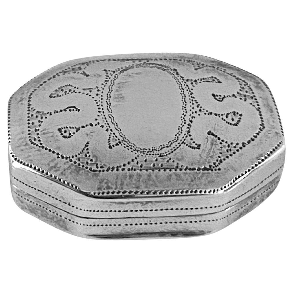 Georgian Silver Vinaigrette very small in size Joseph Willmore Birmingham 1814 For Sale