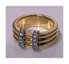 Omega  Diamond Gold Ring
