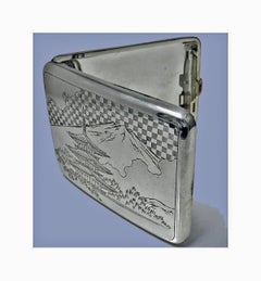Fine Japanese 950 Silver Box Case, circa 1920
