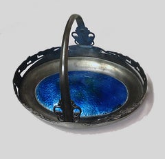 Archibald Knox Liberty & Co. Enamel Basket, English, circa 1900