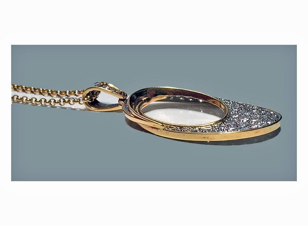 Women's Diamond Gold Pendant Necklace