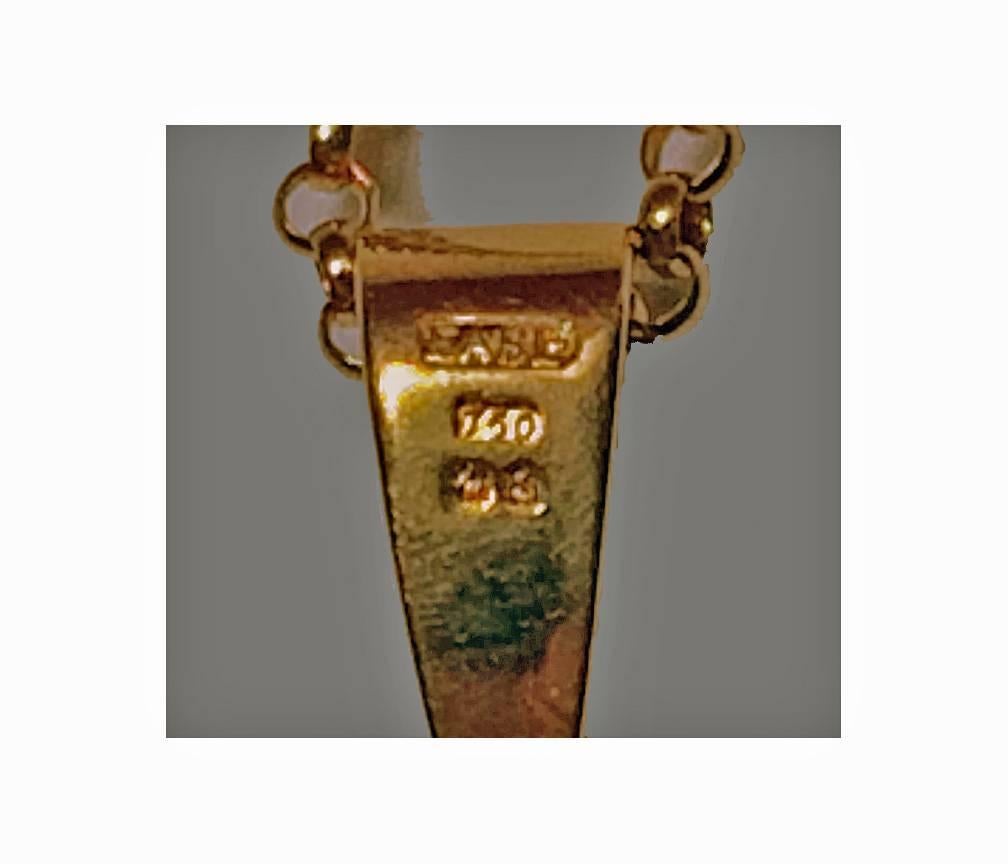 Diamond Gold Pendant Necklace 1