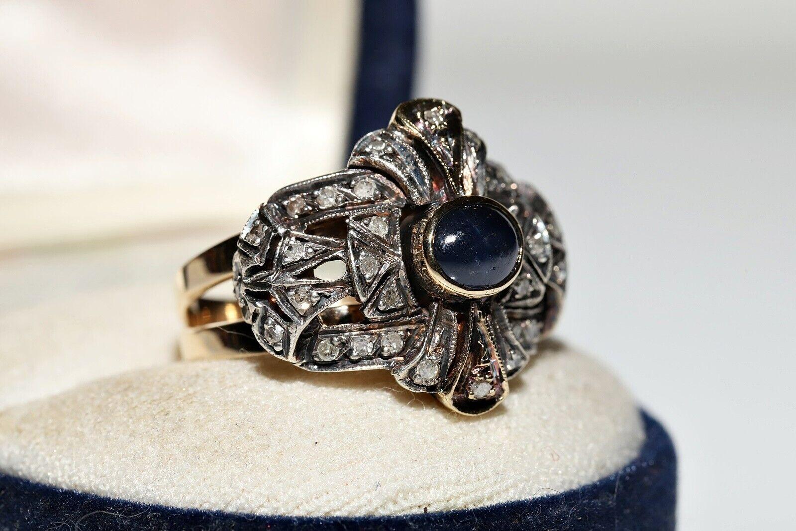 In ottime condizioni.
Il peso totale è di 7,9  grammi.
Il diamante con taglio totalmente brillante è di 0,50 carati.
Il diamante ha colore ghiaccio e purezza s2-s3-Pique 1.
Totalmente è un diamante di 0,75 carati.
La misura dell'anello è US 8 (Can