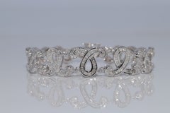 Vintage-Armband aus den 1990er Jahren, 18-karätiges Gold, aus einem Nachlass, mit natürlichen Diamanten verziert, robust
