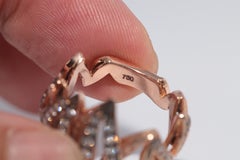Vintage Circa 1990s Handcrafted 18k Gold Natural Diamond Decorated Strong Ring