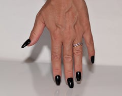 Vintage-Ring aus 18 Karat Gold mit natürlichem Diamanten und Rubin im Kaliberschliff, ca. 1990er Jahre