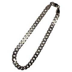 Yellow Gold Chunky Curb Cuban Link Bracelet 8 Inches