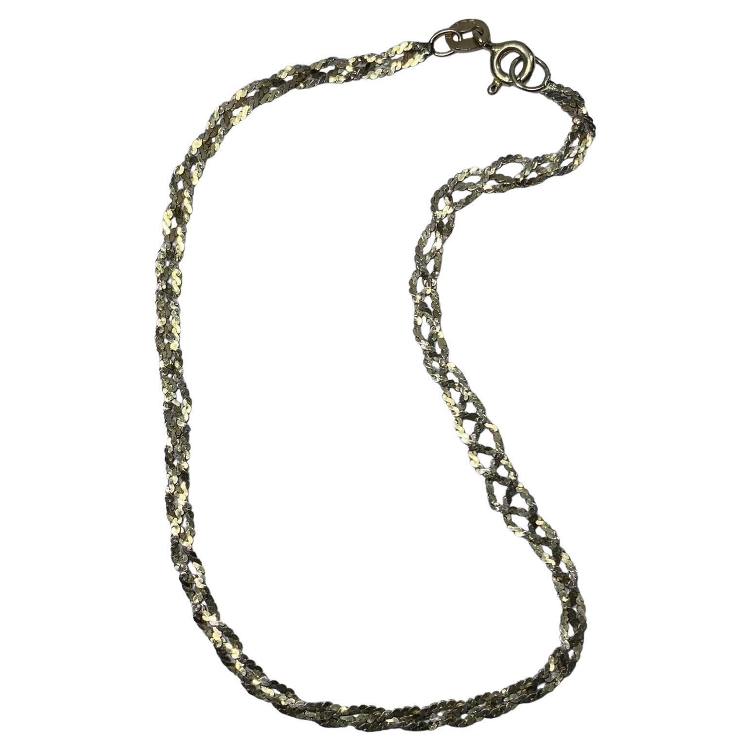 Bracelet en or jaune à maillons cubains et à grosses mailles