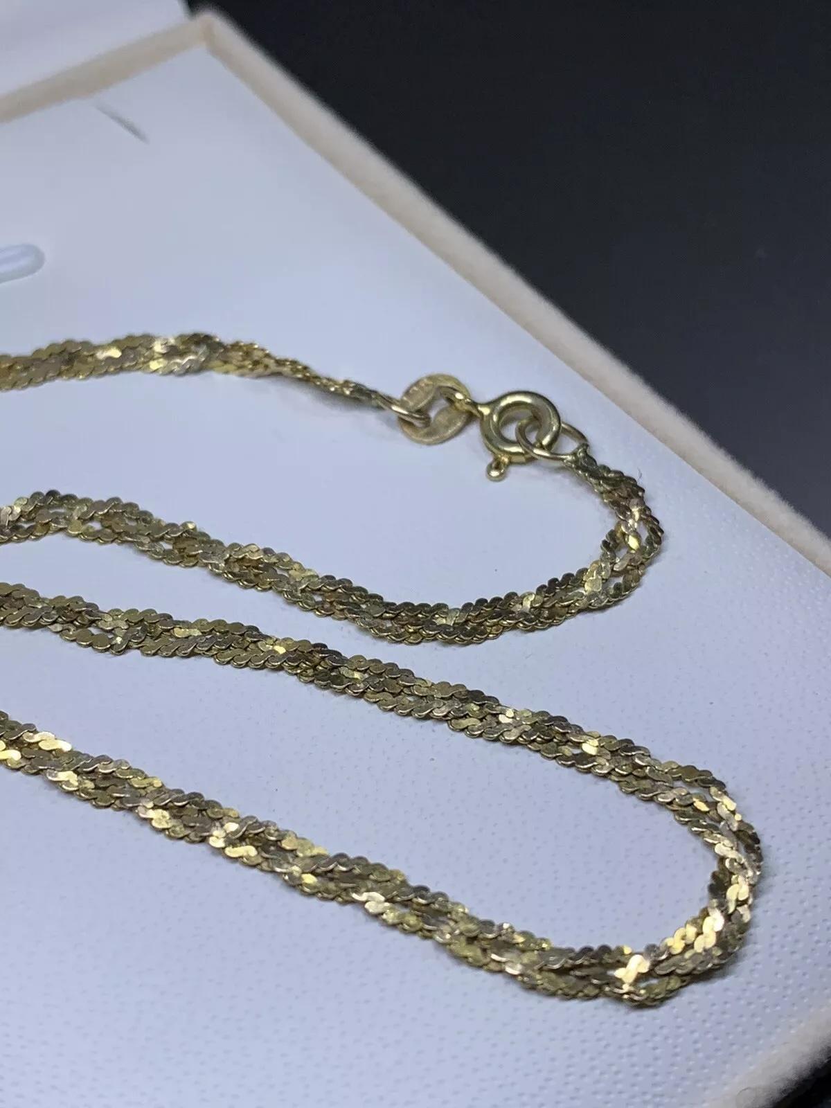 Bracelet en or jaune à maillons cubains et à grosses mailles en vente 2