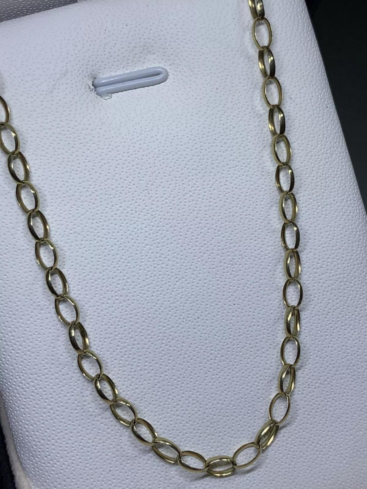 Collier à maillons cubains en or jaune à grosses côtes Unisexe en vente