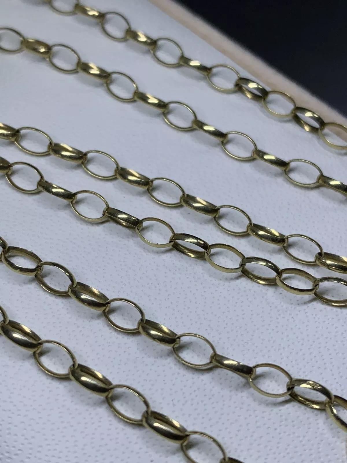 Collier à maillons cubains en or jaune à grosses côtes en vente 1