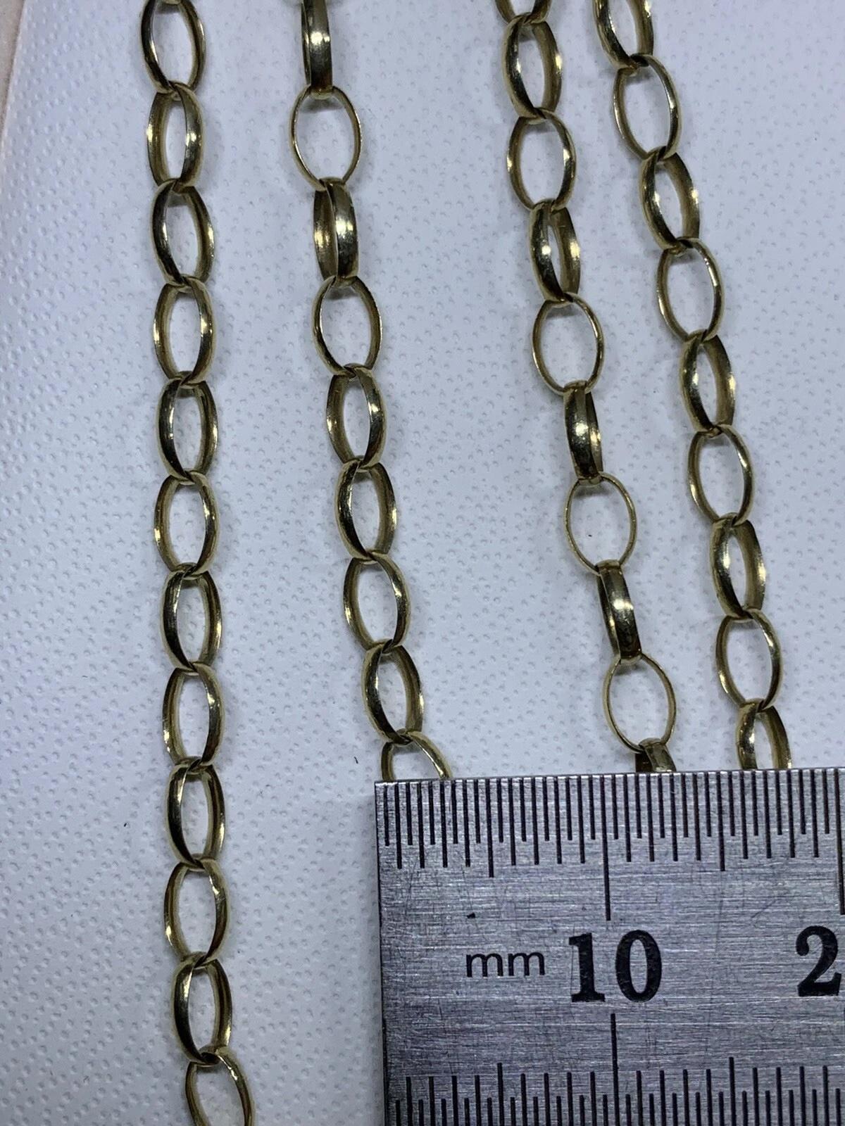 Collier à maillons cubains en or jaune à grosses côtes Neuf - En vente à London, GB