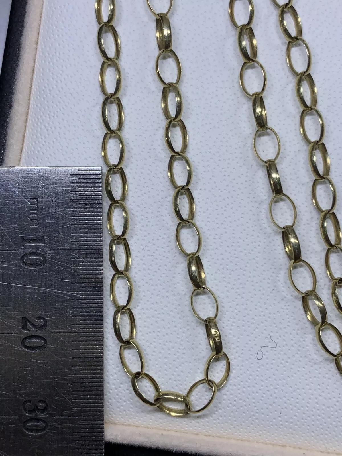 Collier à maillons cubains en or jaune à grosses côtes en vente 2
