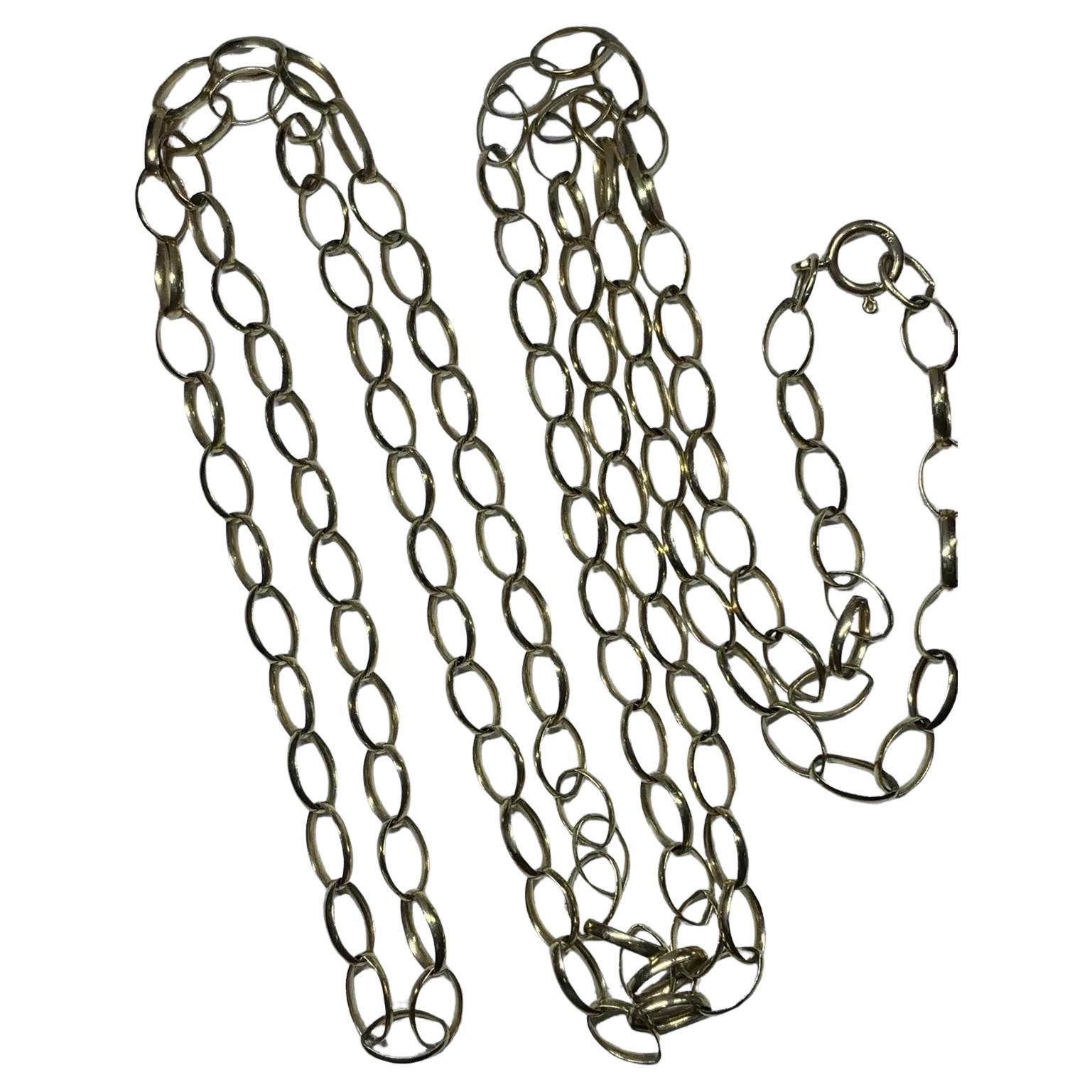 Yellow Gold Chunky Curb Cuban Link Chain Necklace For Sale